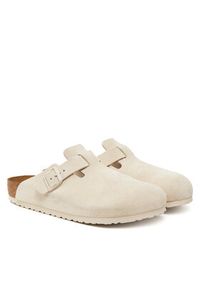 Birkenstock Klapki Boston zamsz 1027667 Biały. Kolor: biały. Materiał: zamsz, skóra #5