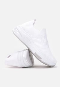 Born2be - Białe Buty Sportowe Antitheme. Zapięcie: bez zapięcia. Kolor: biały. Materiał: materiał #4