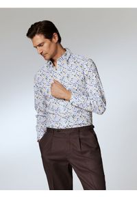 Reserved - Bawełniana koszula regular fit - biały. Kolor: biały. Materiał: bawełna #1