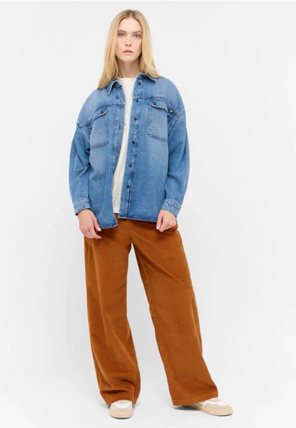 Damska Koszula Mustang Style Avilla Shirt Denim Blue 1015592 5000 401. Materiał: denim