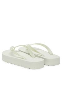 Calvin Klein Japonki Flatform Flip Flop Met Tpu HW0HW03120 Biały. Kolor: biały. Materiał: syntetyk #6