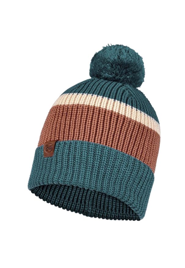 Buff - Czapka BUFF KNITTED HAT ELON. Kolor: niebieski. Sezon: zima. Styl: sportowy