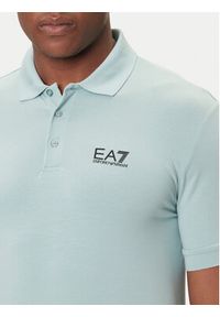 EA7 Emporio Armani Polo 8NPF14 PJVQZ U9066 Niebieski Regular Fit. Typ kołnierza: polo. Kolor: niebieski. Materiał: bawełna #4
