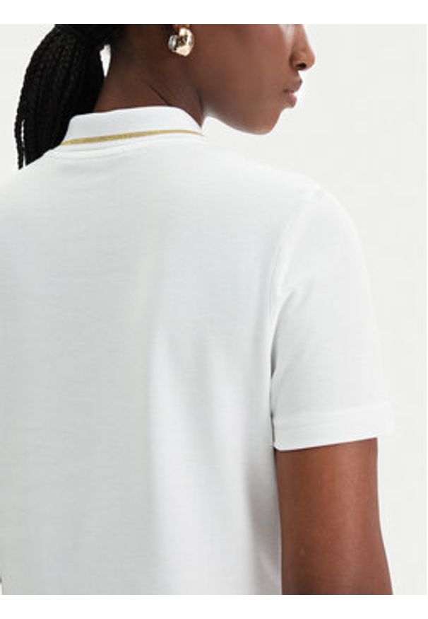 Versace Jeans Couture Polo 80HAGT02 CJ01T Biały Regular Fit. Typ kołnierza: polo. Kolor: biały. Materiał: bawełna