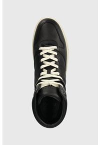 Michael Kors sneakersy skórzane Barett kolor czarny 42F3BRFE6L. Nosek buta: okrągły. Zapięcie: sznurówki. Kolor: czarny. Materiał: skóra. Szerokość cholewki: normalna #3