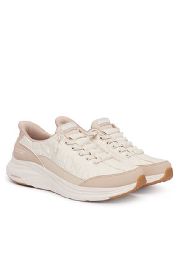 skechers - Skechers Sneakersy Contour Foam - Cozy Fit 150404/NTTP Beżowy. Kolor: beżowy. Materiał: materiał