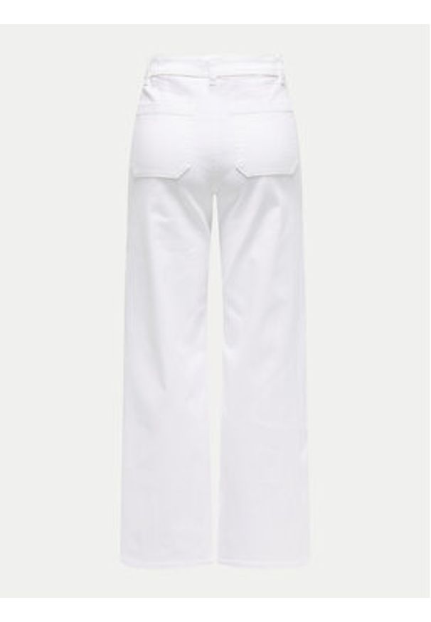 JDY Jeansy Iris 15341269 Biały Wide Leg. Kolor: biały