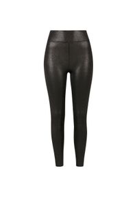 Urban Classics - Legginsy Damskie Glamour Z Wysoką Talią. Kolor: czarny