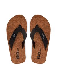 Jack Wolfskin Japonki Ecostride 2 Slipper W 4051931 Czarny. Kolor: czarny. Materiał: materiał