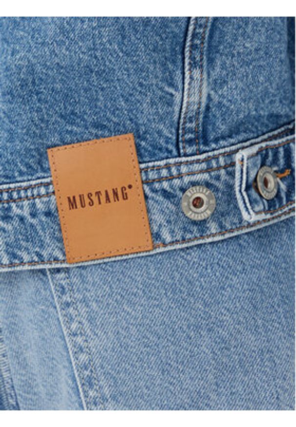 Mustang Kurtka jeansowa Arcata 1016219 Niebieski Loose Fit. Kolor: niebieski. Materiał: bawełna
