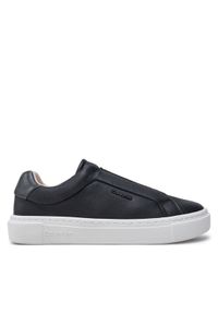 Calvin Klein Sneakersy Cupsole Slip On W/Ml HW0HW02289 Czarny. Zapięcie: bez zapięcia. Kolor: czarny. Materiał: skóra