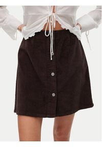 Vero Moda Spódnica mini Etta 10315342 Brązowy Regular Fit. Kolor: brązowy. Materiał: bawełna #5