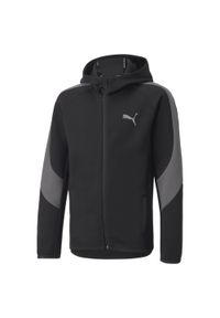 Kurtka Sportowa Dziecięca Puma Evostripe Czarny. Kolor: czarny. Sport: joga i pilates