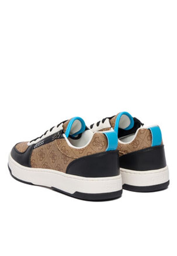 Guess Sneakersy FMFVEN FAB12 Beżowy. Kolor: beżowy. Materiał: skóra