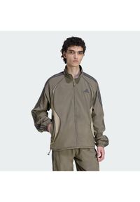 Adidas - adidas Bluza adicolor Teamgeist KD5860 Khaki Loose Fit. Kolor: brązowy. Materiał: syntetyk #1