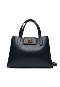 Furla Torebka 1927 M Tote WB00560-ARE000-2676S-1007 Granatowy. Kolor: niebieski. Materiał: skórzane