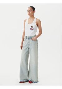 Pinko - PINKO Top Noel 105269 A2ME Biały Regular Fit. Kolor: biały. Materiał: bawełna #3
