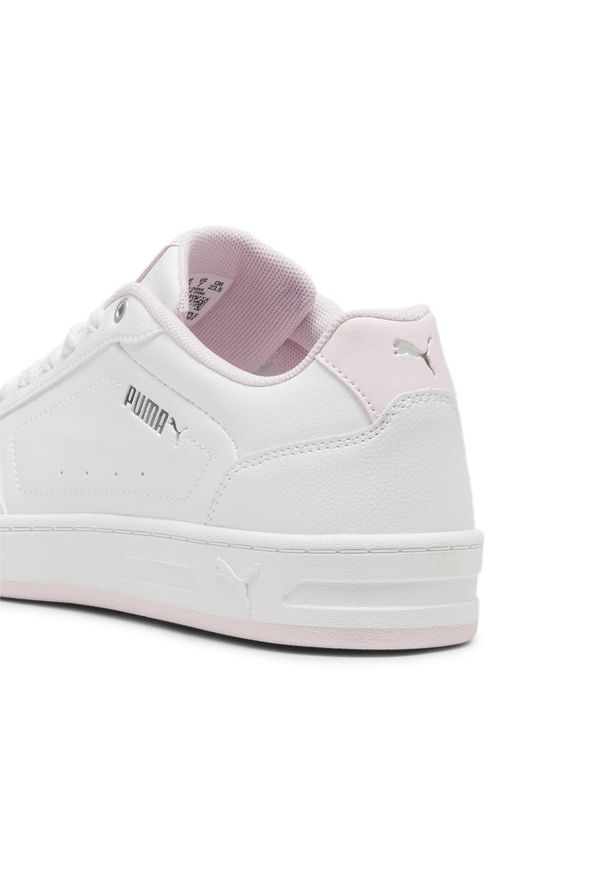 Puma - Sneakersy Court Classy PUMA White Whisp Of Pink Silver Gray. Kolor: szary, biały, wielokolorowy, różowy. Sport: turystyka piesza