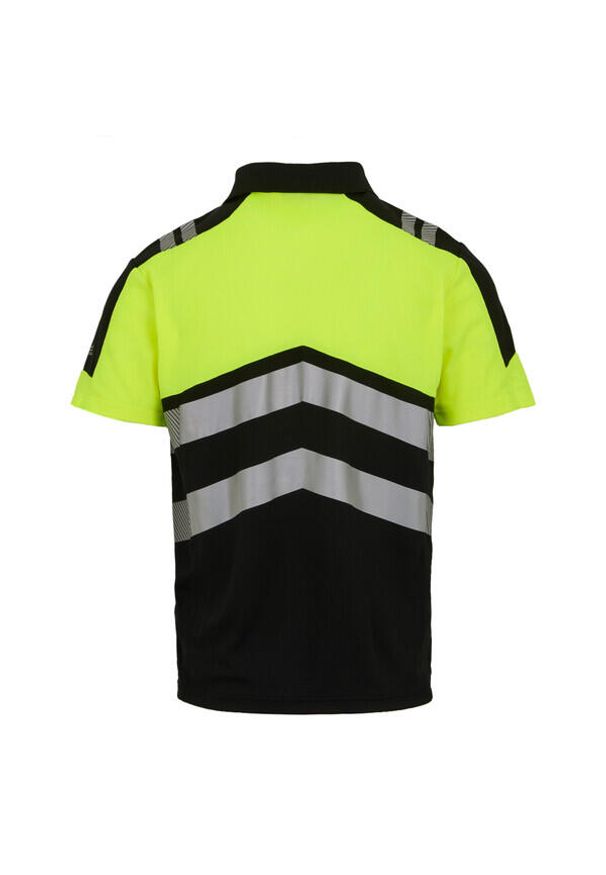 Regatta - Koszulka Polo Męska HiVis. Typ kołnierza: polo. Kolor: żółty, wielokolorowy, czarny