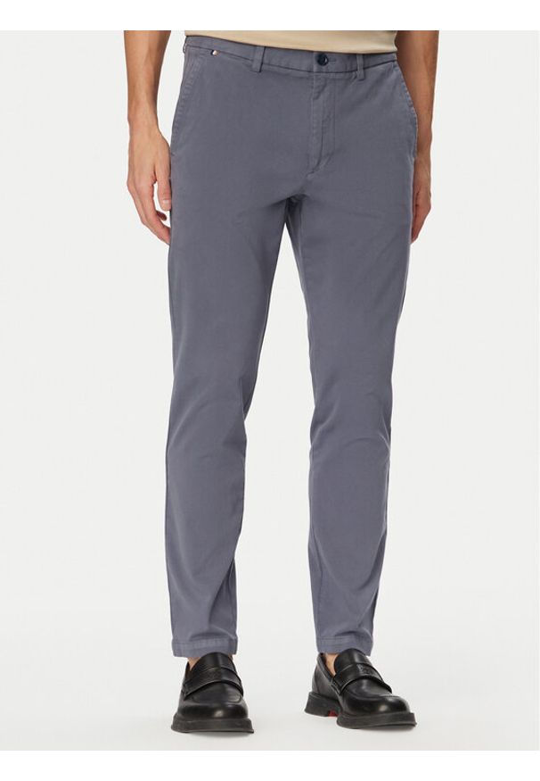 BOSS Chinosy H-Kaiton1 50543312 Niebieski Slim Fit. Kolor: niebieski. Materiał: bawełna