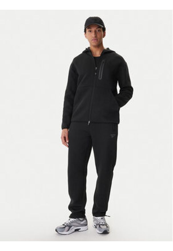 Reebok Bluza Anderson RK25544CCM Czarny Regular Fit. Kolor: czarny. Materiał: bawełna