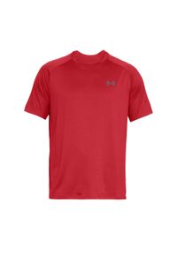 Under Armour - T-shirt Męski Tech 2.0. Kolor: czerwony. Sport: turystyka piesza