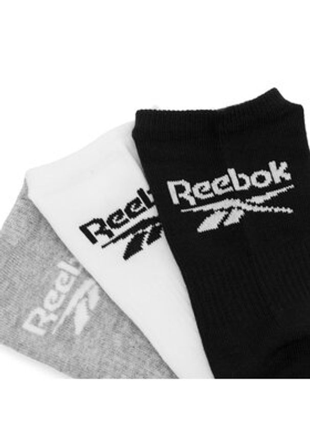 Reebok Zestaw 3 par niskich skarpet unisex R0353-SS24 (3-pack) Kolorowy. Materiał: materiał. Wzór: kolorowy