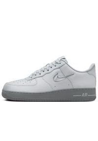 Buty Nike Air Force 1 HM0621-001 - szare. Zapięcie: sznurówki. Kolor: szary. Materiał: skóra. Szerokość cholewki: normalna. Model: Nike Air Force