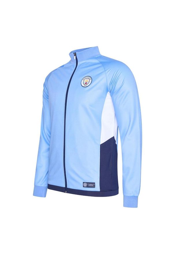 MANCHESTER CITY - Dres piłkarski dla dorosłych Manchester City. Kolor: niebieski. Materiał: dresówka. Sport: piłka nożna