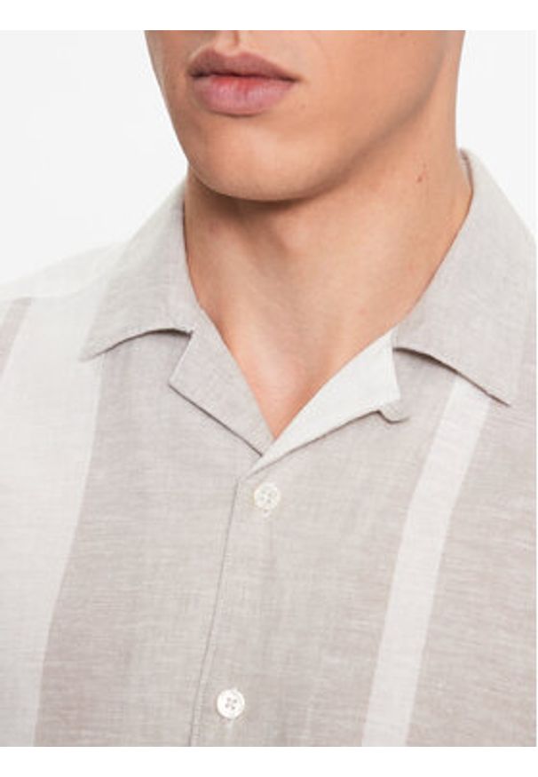 Only & Sons Koszula 22026109 Szary Regular Fit. Kolor: szary. Materiał: len, bawełna