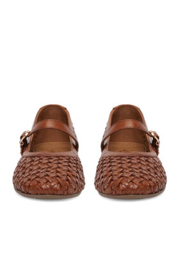 U.S. Polo Assn. Baleriny EO-LARISA001W/6L1 Brązowy jasny. Kolor: brązowy. Materiał: skóra