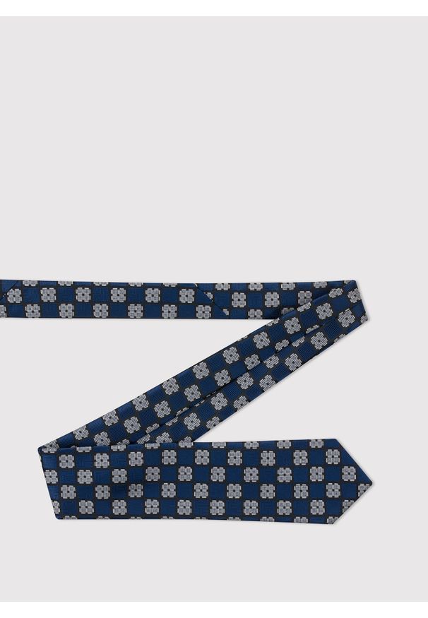 Pako Lorente - PAKO LORENTE – Krawat męski we wzór geometryczny. Materiał: poliester. Wzór: geometria