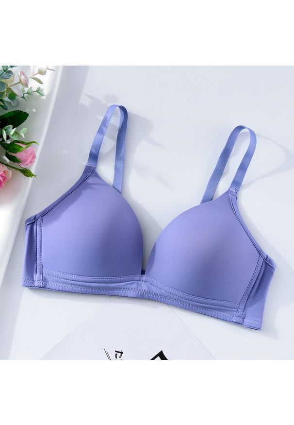 Intica - Biustonosz modelujący bez fiszbin na co dzień i specjalne okazje Zhelezna. Kolor: niebieski. Materiał: materiał