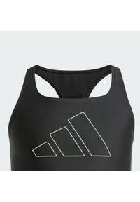 Adidas - Bikini Performance Big Bars Kids. Kolor: biały, wielokolorowy, czarny. Materiał: materiał