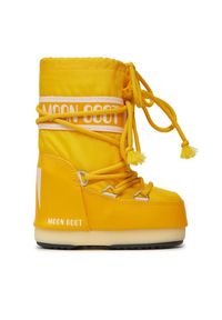 Śniegowce Moon Boot. Kolor: żółty. Materiał: nylon #1