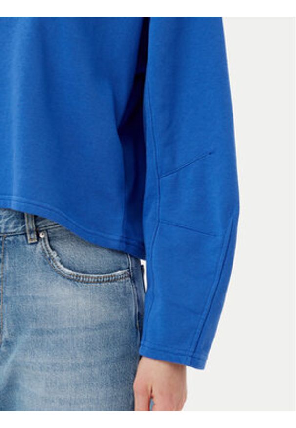 GAP - Gap Bluza 767368-02b Niebieski Oversize. Kolor: niebieski. Materiał: bawełna