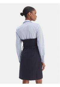 Morgan Sukienka koszulowa 261-RIVOL Granatowy Slim Fit. Kolor: niebieski. Materiał: syntetyk. Typ sukienki: koszulowe #2