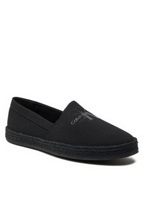 Calvin Klein Jeans Espadryle Espadrille Slipon Ml YM0YM00935 Czarny. Kolor: czarny. Materiał: materiał