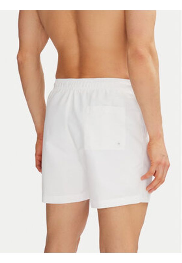 Calvin Klein Swimwear Szorty kąpielowe KM0KM01092 Biały Regular Fit. Kolor: biały. Materiał: syntetyk