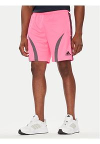 Adidas - adidas Szorty sportowe Teamgeist adicolor JW1343 Różowy Regular Fit. Kolor: różowy. Materiał: syntetyk. Styl: sportowy