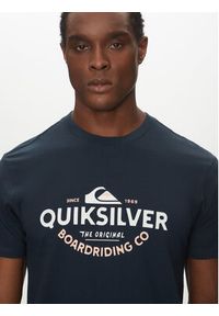 Quiksilver T-Shirt EQYZT08064 Granatowy Regular Fit. Kolor: niebieski. Materiał: bawełna