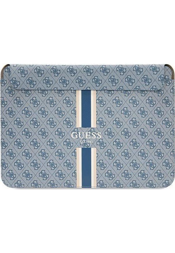 Etui Guess Guess Sleeve GUCS14P4RPSB 14" niebieski/ blue 4G Printed Stripes. Kolor: niebieski