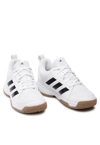 Adidas - adidas Buty halowe Ligra 7 Kids FZ4680 Biały. Kolor: biały. Materiał: materiał