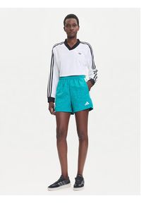 Adidas - adidas Szorty sportowe Tiro x Common Goal JL9208 Turkusowy Loose Fit. Kolor: turkusowy. Materiał: syntetyk #5