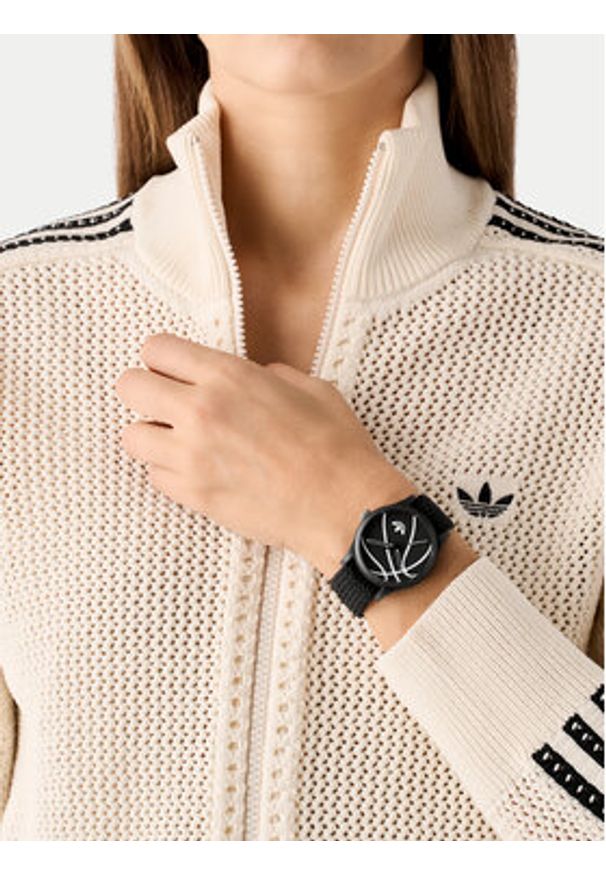 Adidas - adidas Zegarek Game One AOSY25024 Czarny. Kolor: czarny