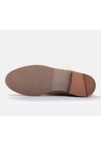 Marco Shoes Botki "tuby" na niskim obcasie beżowy. Kolor: beżowy. Materiał: zamsz, materiał, skóra. Szerokość cholewki: normalna. Obcas: na obcasie. Wysokość obcasa: niski #10