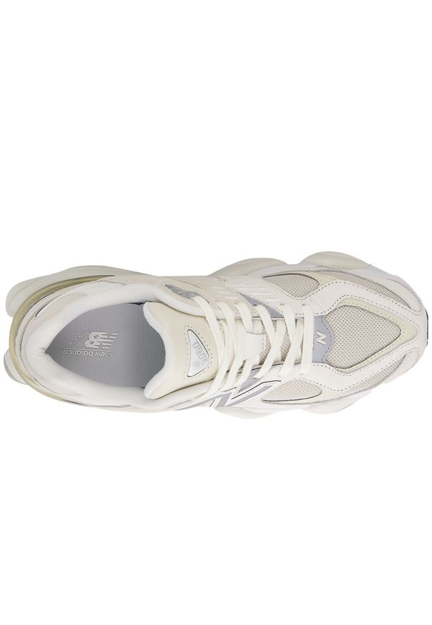 Buty unisex New Balance U9060WHT – beżowe. Kolor: beżowy. Materiał: syntetyk, materiał, skóra, guma, zamsz. Szerokość cholewki: normalna. Sport: turystyka piesza