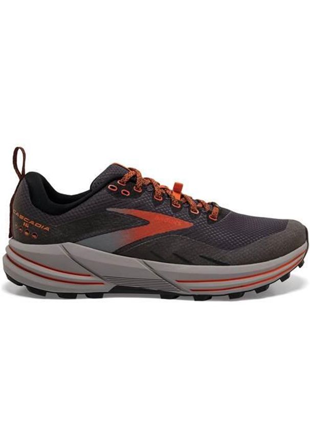 Buty do biegania damskie Brooks Cascadia 16 Gtx. Zapięcie: sznurówki. Kolor: szary. Materiał: guma, syntetyk, materiał. Szerokość cholewki: normalna. Sport: bieganie