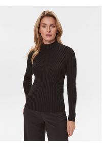 Liu Jo Sweter MF3223 MA95M Czarny Regular Fit. Kolor: czarny. Materiał: syntetyk #1