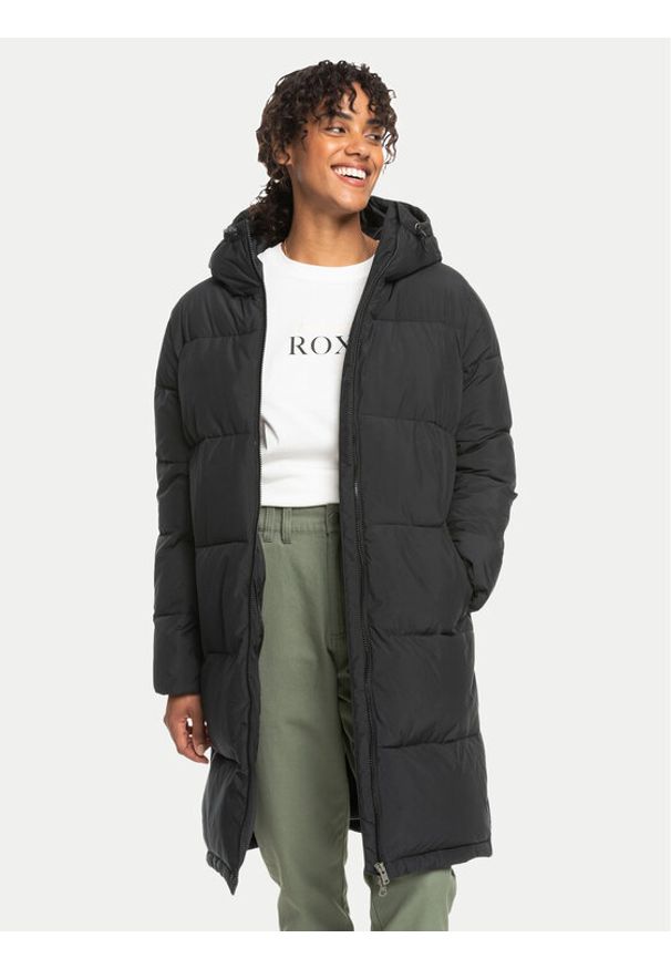 Roxy Kurtka zimowa Test Of Time ERJJK03513 Czarny Regular Fit. Kolor: czarny. Materiał: syntetyk. Sezon: zima